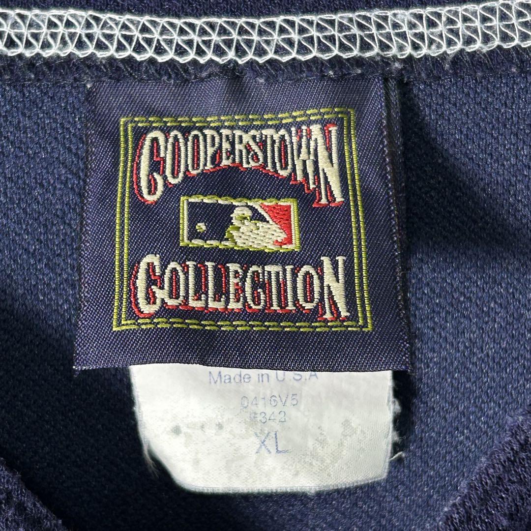 USA製 MAJESTIC x CUBS ベースボールシャツ 紺 XL