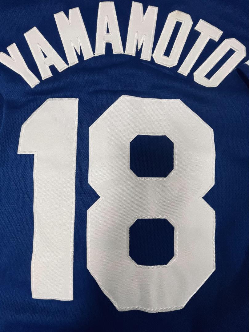 HOT; 送料込/新品 山本由伸ユニフォームDodgers#18本拠地BLUE HOT; 送料込/新品 山本由伸ユニフォームDodgers#18本拠地BLUE