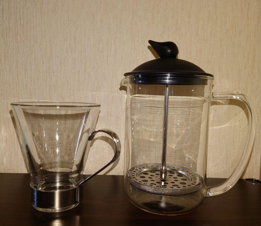 コーヒーポット 耐熱グラス セット