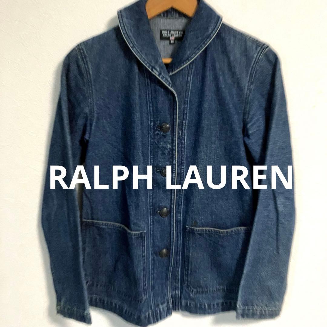 雰囲気抜群 00 s RALPH LAUREN ヘチマ襟 デニムジャケットM LAUREN JEANS CO