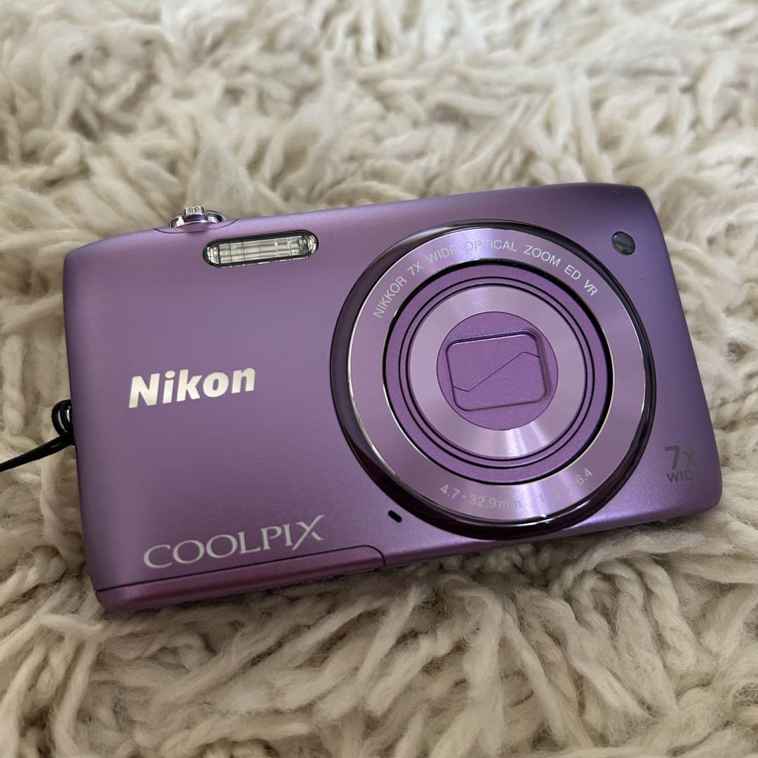 【✨超美品✨】Nikon COOLPIX S3500 パープル コンデジ