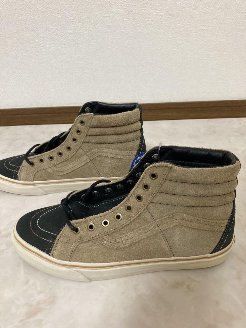Vans Sk8-Hi ベージュ/ブラック　スウェード　未使用　28cm