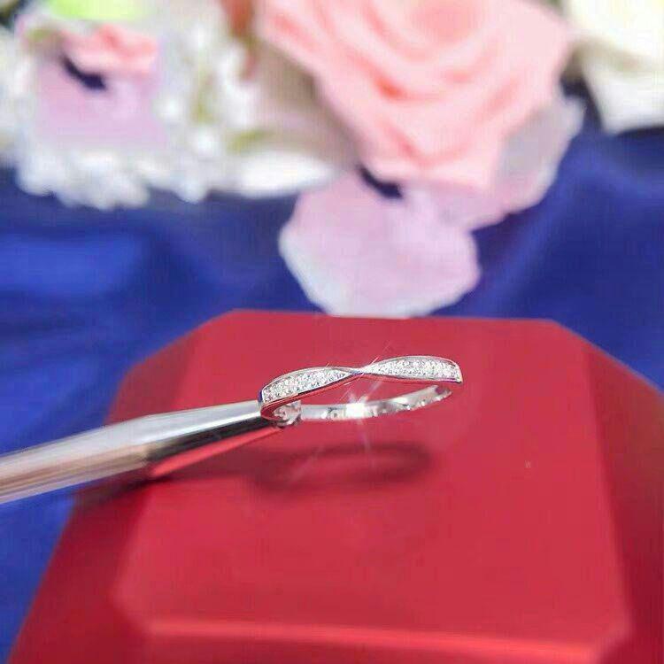 セール新作 極上美品PT 950プラチナダイヤリング小蛮腰結婚指輪9 GTbjY-m54458157728 お得大得価