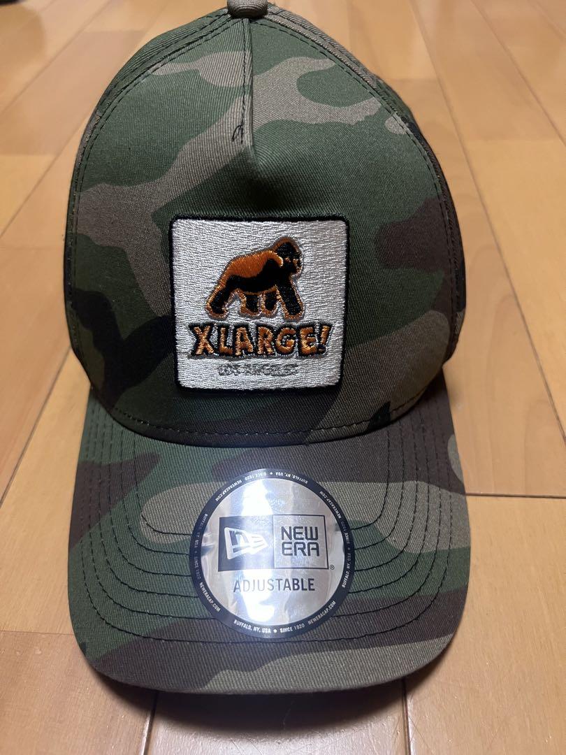 初売りセール 美品【NEWERA XLARGE】迷彩柄キャップ/目立つ汚れなし 応援グッズ