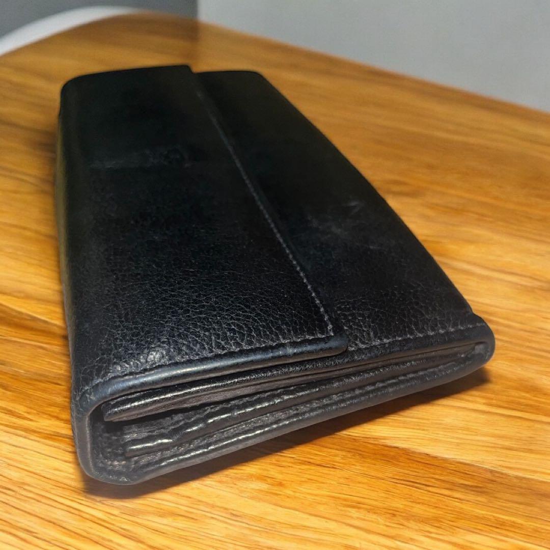 IL BISONTE ブラック 長財布 保存袋付き イルビゾンテ 長財布 保存袋付 - メルカリ