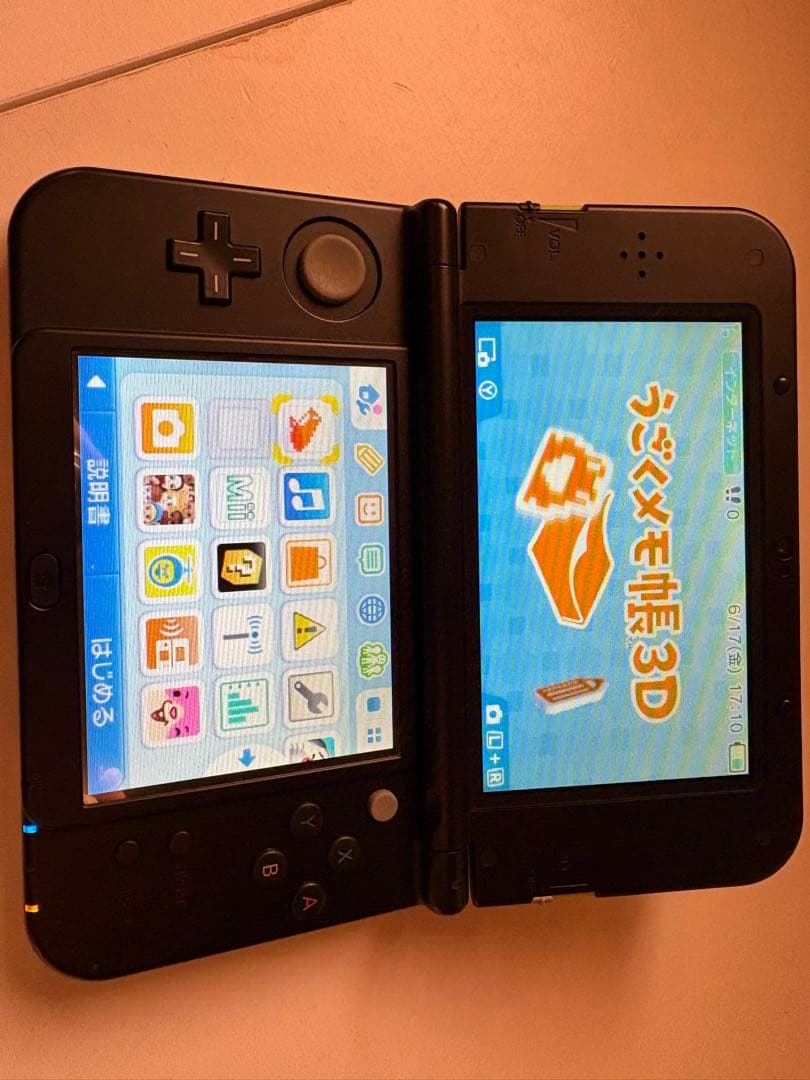 任天堂new3DSLL ライムxブラック