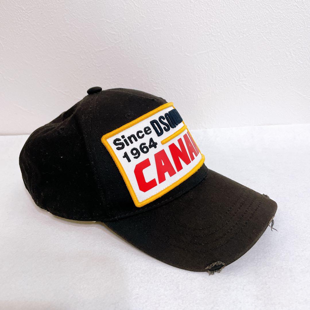 Dsquared2 キャップ CANADAロゴ　ブラック