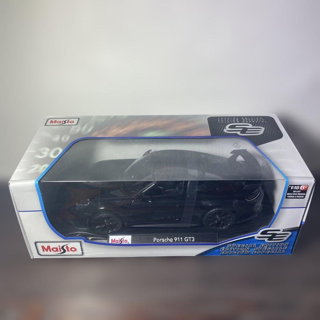 Maisto マイストPorsche 911 GT3 ブラック 1/18