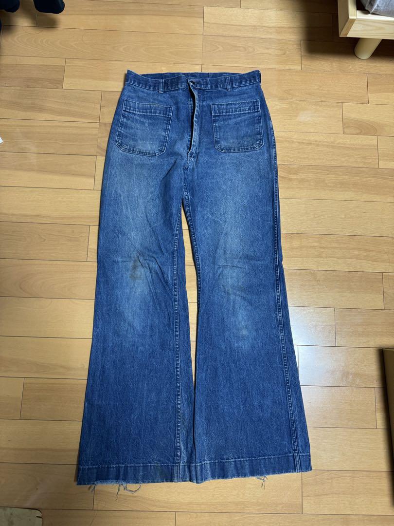 80s USNAVY セーラーデニムパンツ ブーツカット