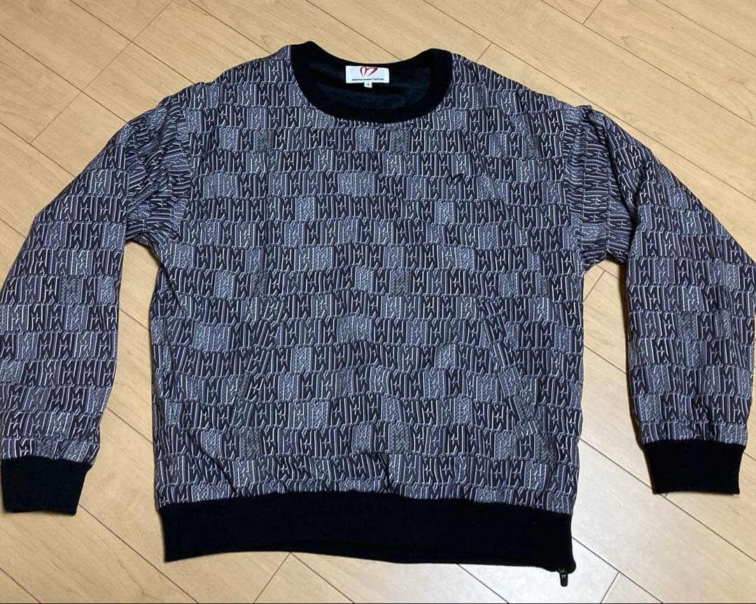 幾何学模様セーターM・MASTER BUNNY