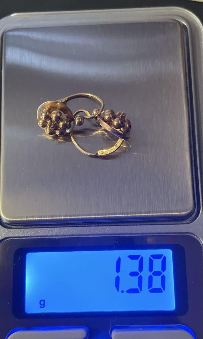 フランス　アンティーク　ジュエリー　ピアス　ドルムーズ　18k