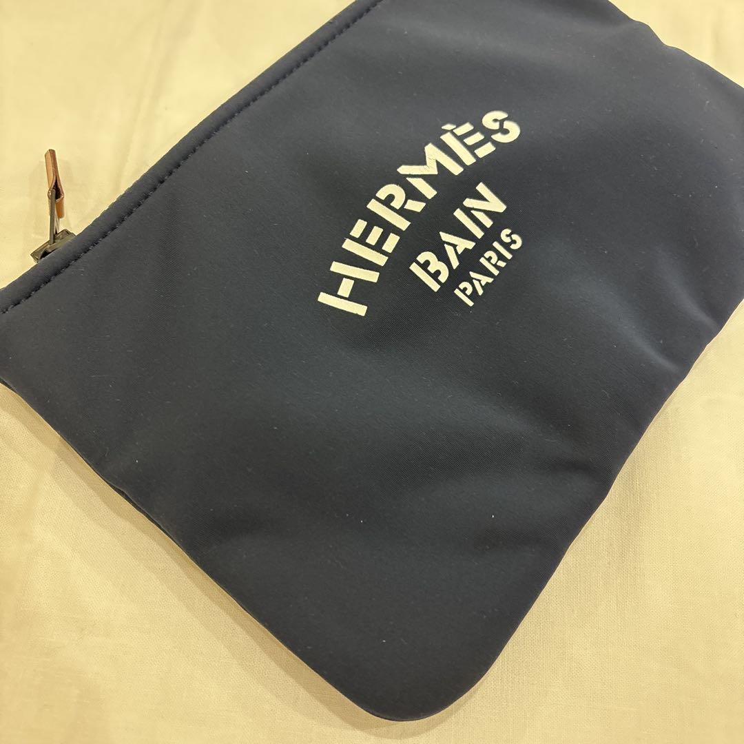 HERMES トゥルールフラット ネオバンSM ネイビー HERMES ≪ 新品 ≫ エルメス ポーチ ネオバン GM フラット