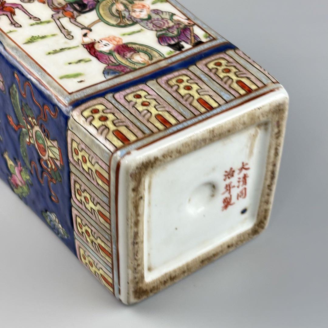 中国 花瓶色絵 粉彩 壺 飾壺 花器 時代 粉彩 壷 罐 中国 色絵 陶磁器 飾壺 花器 - メルカリ