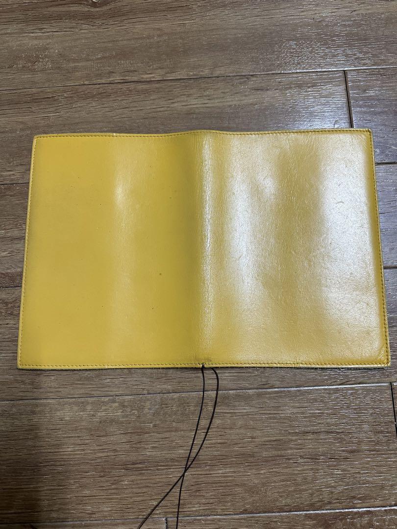OURHOMEレザー手帳A5サイズカバーマスタード