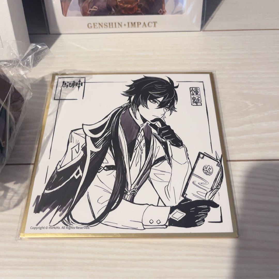 原神 Genshin 鍾離　GODIVA 色紙　FES もちころりん　フィギュア