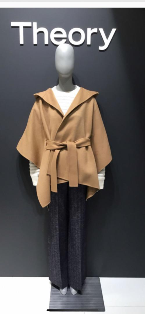 theory マントコート ベージュ theory マントコート ベージュ