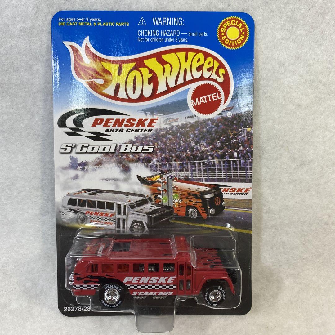 ホットウィール PENSKE VWドラッグバス 赤/黒