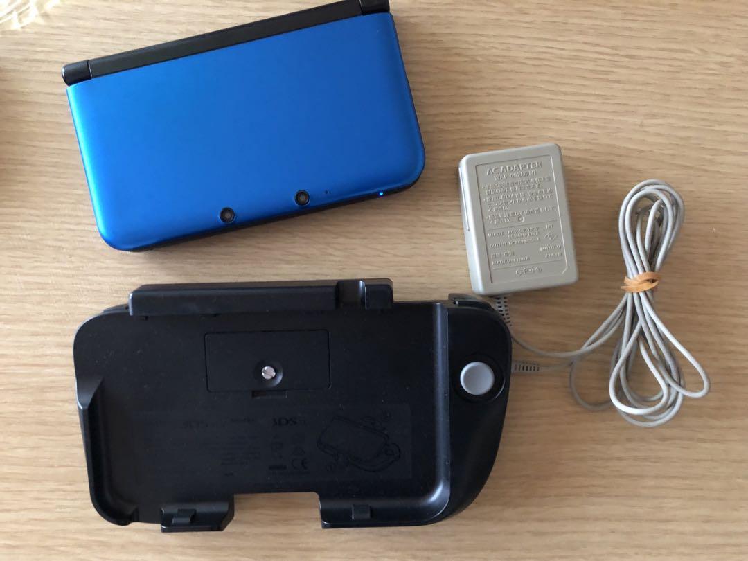 ニンテンドー3DSLL ブルー スライドパッド 充電器付き