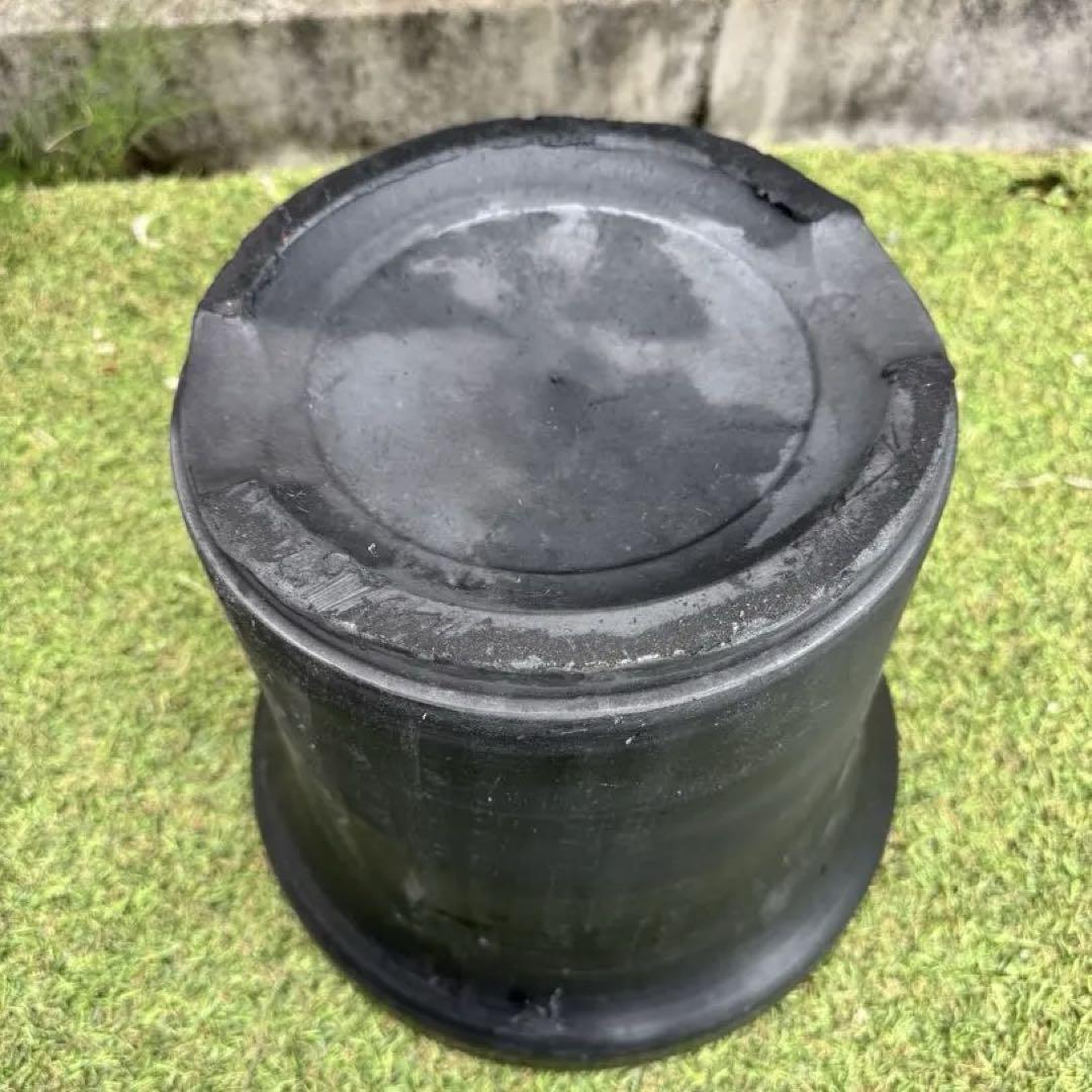 黒七輪　三河陶器　七輪用五徳付 当時物