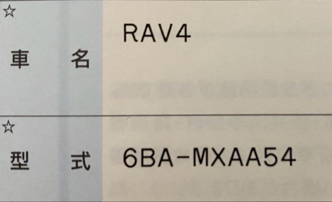 RAV4 バックドアガーニッシュ　ホワイト　トヨタ　純正