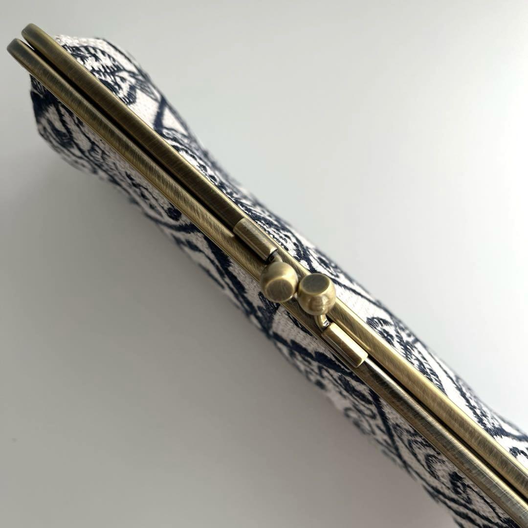 ハンドメイド がま口長財布 ミナペルホネン symphony