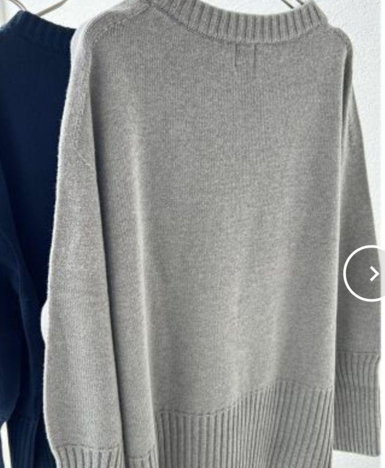 Spick&Span バルキーヤーンロングリブプルオーバー
