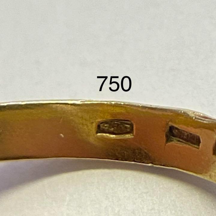 K18　スリーカラーゴールド　3連リング　サイズ12号　トリニティ　7.2g