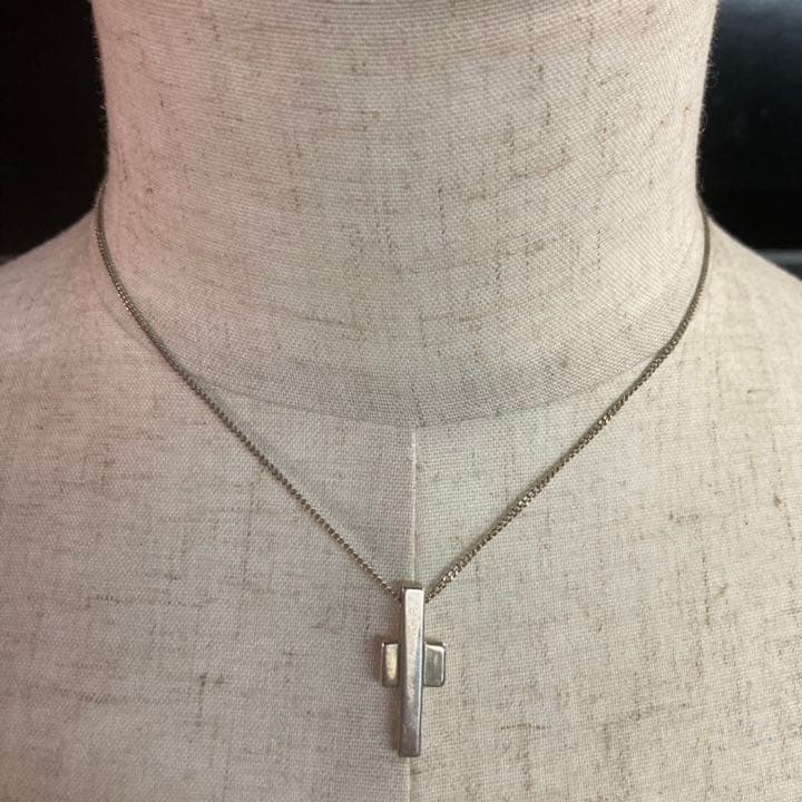 GUCCI グッチシルバー925クロスモチーフネックレス/vintage | nalans.com