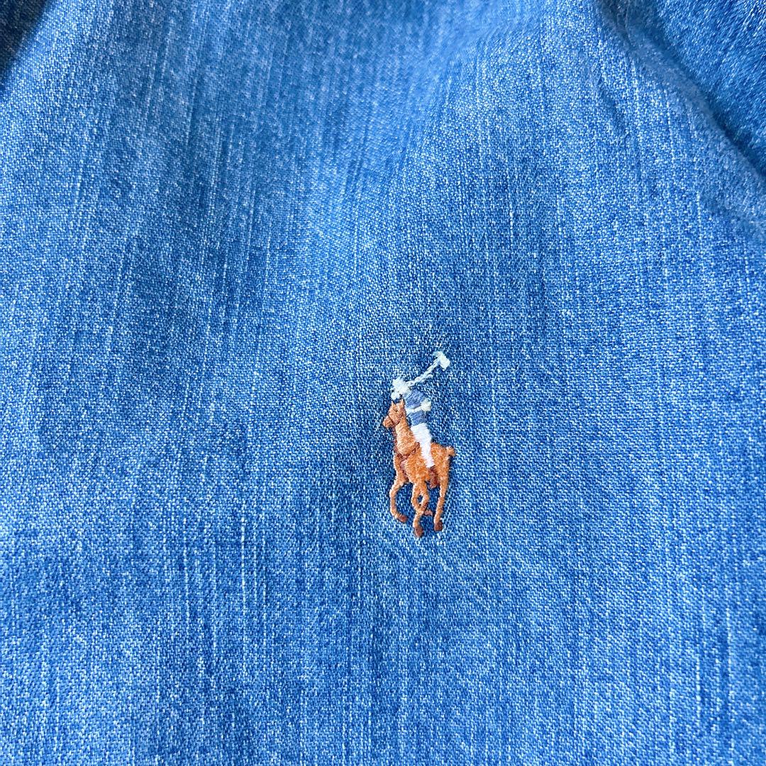 ラルフローレン デニムシャツ 大きいサイズ XXL ワンポイント刺繍 ラルフローレン デニムシャツ 大きいサイズ XXL ワンポイント