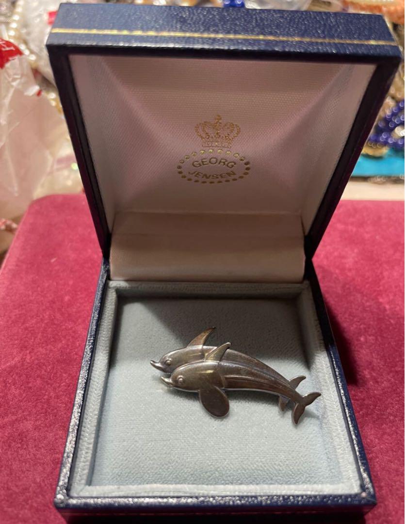 GEORG JENSEN イルカ ブローチ