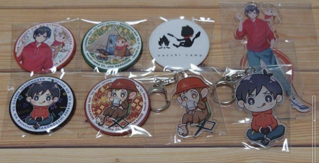 なかのっち 缶バッチ5種コンプ&アクキー2種&アクスタの8点セット 画像1