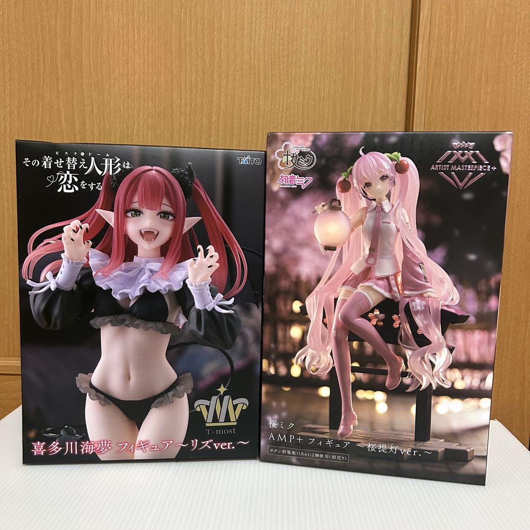 美少女　フィギュア　まとめ売り　ホロライブ　喜多川海夢　ミク　プライズ　AMP 未開封】プライズフィギュア 初音ミク＆喜多川海夢 まとめ売り