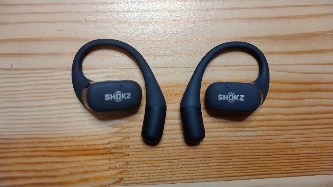 極美品】SHOKZ ワイヤレスイヤホン 骨伝導 OpenFit T910 黒