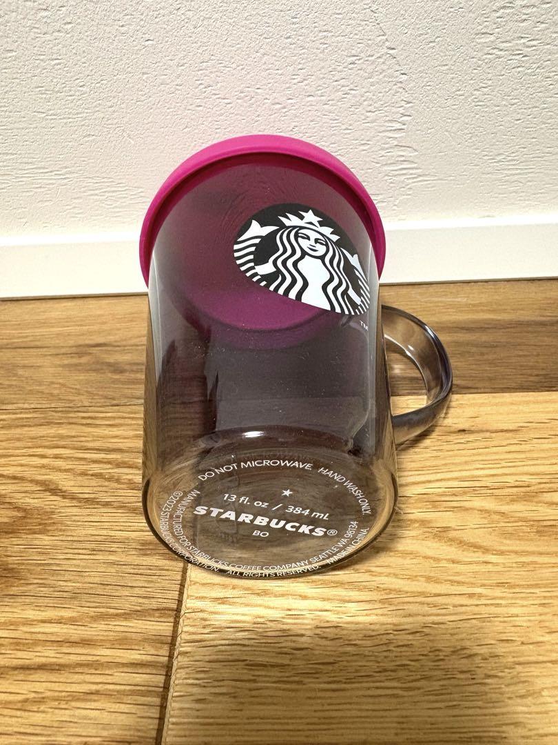 starbucks スターバックス ハロウィン 2023 シリコンリッド 耐熱グラスマグ キャット 384ml ネコ 黒猫 マグカップ スタバ