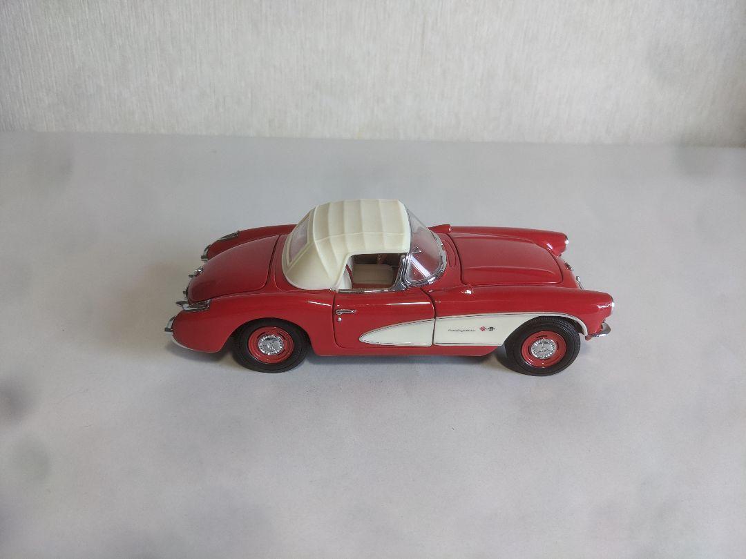人気ブランド 1957年型コルベット オープンカー メルカリ - 赤白 自動車