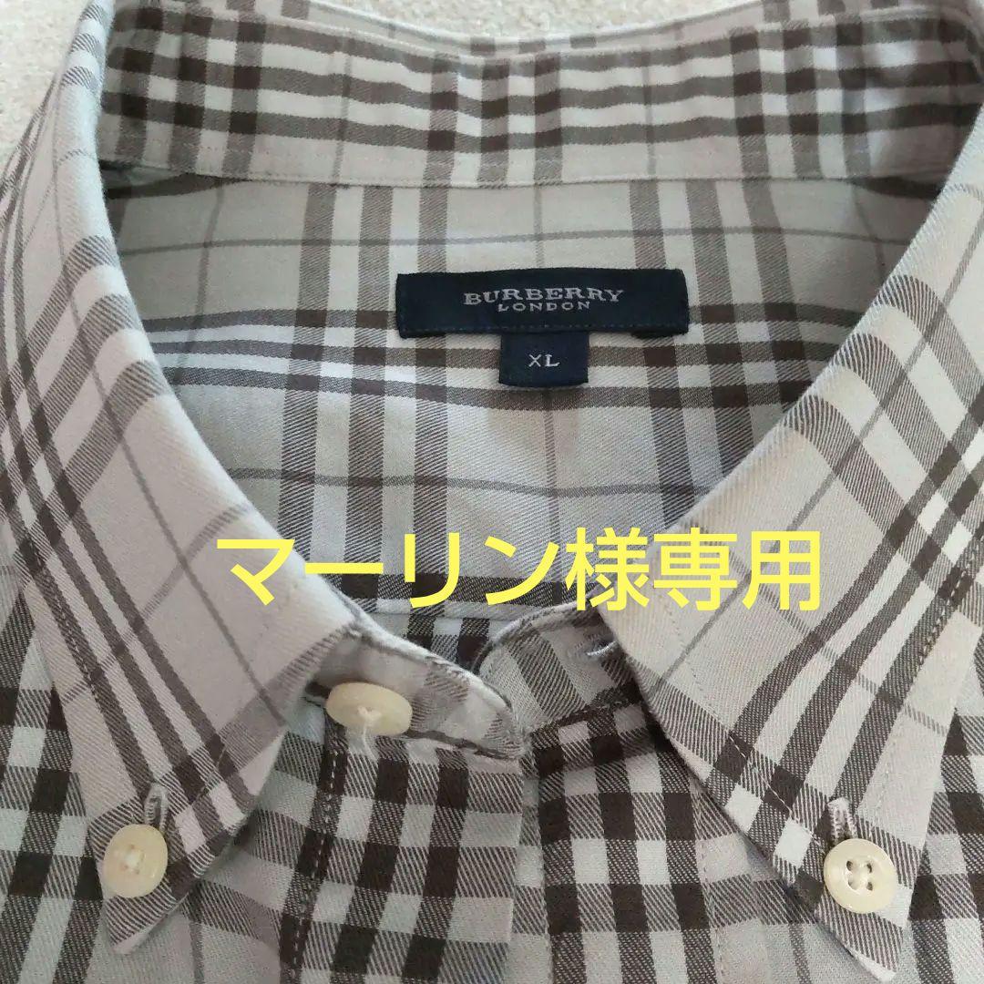 BURBERRY バーバリー　チェック　ボタンダウンシャツ　120cm 未使用 BURBERRY - BURBERRY バーバリー チェック ボタンダウン シャツ
