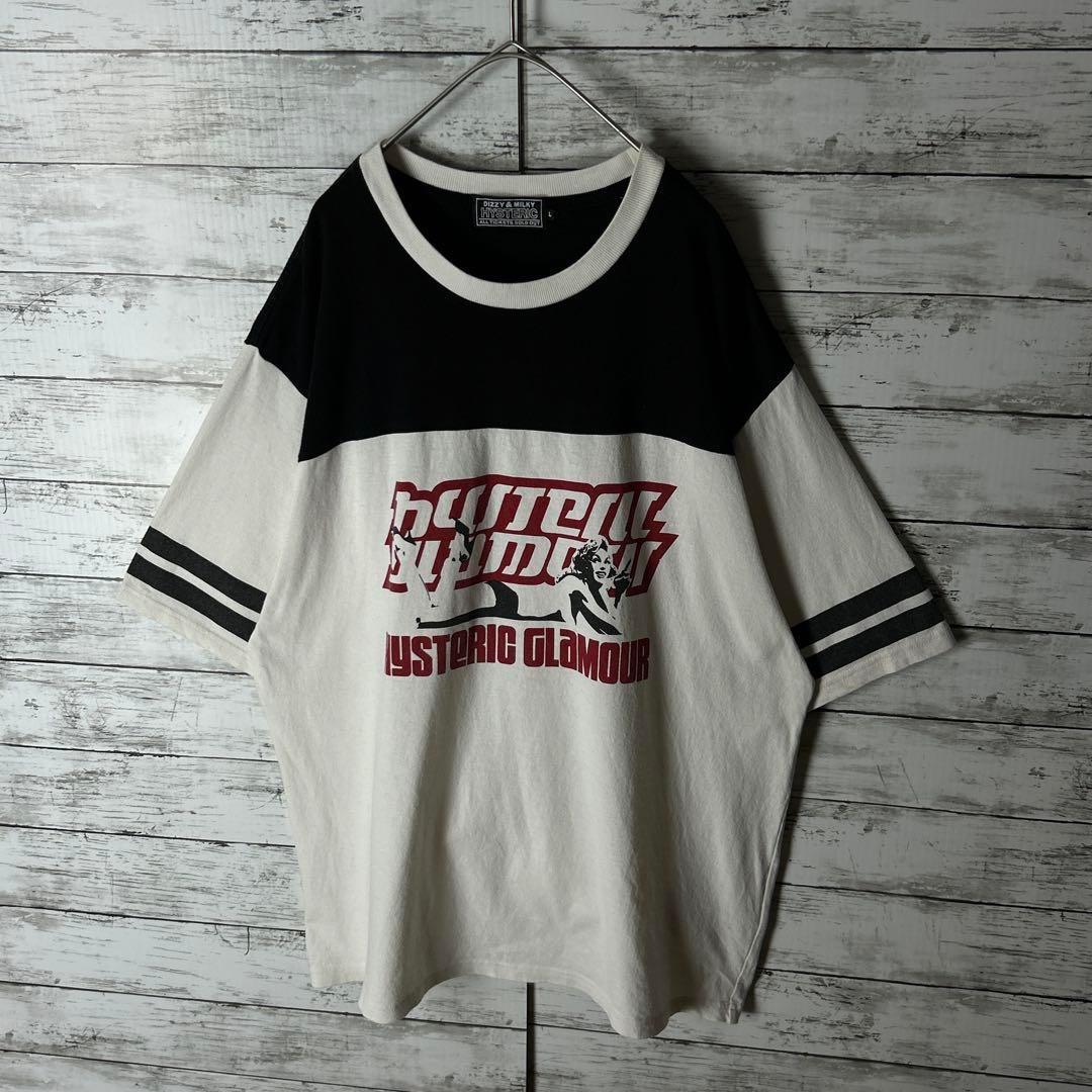 3001M【コムドット】ヒステリックグラマー☆ヒスガール リンガー Ｔシャツ