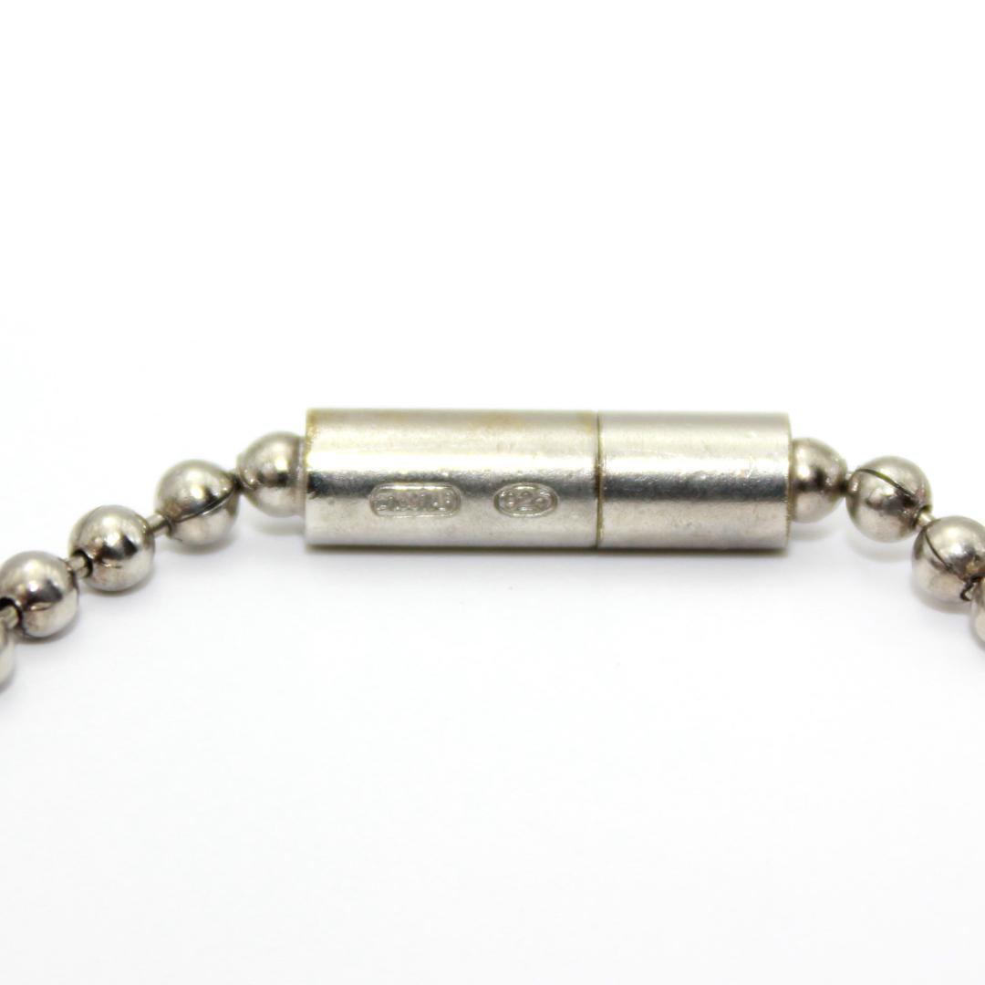 GUCCI グッチ プレート ボールチェーン シルバー ネックレス SV925