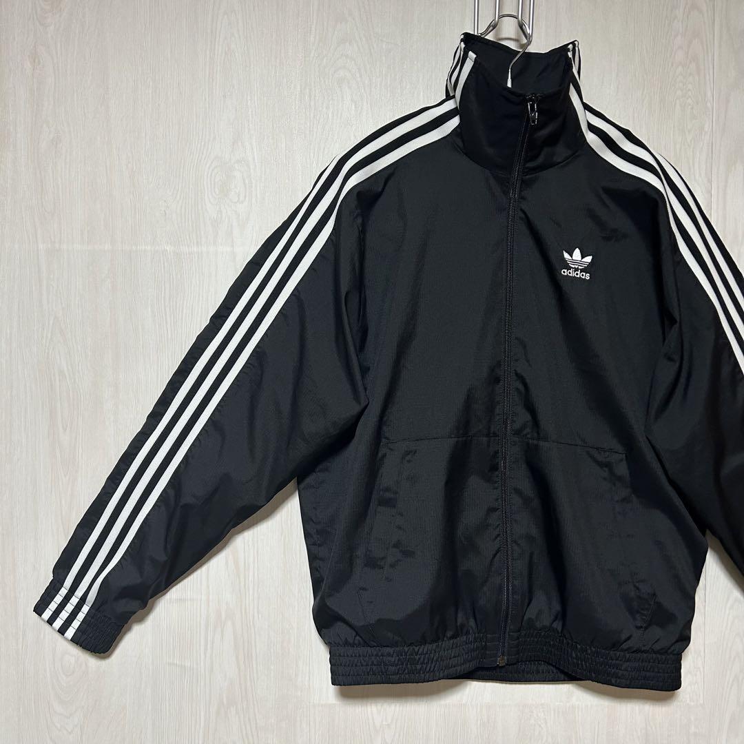 adidas オリジナルス ファイヤーバード ウーブン トラックトップ XS 黒