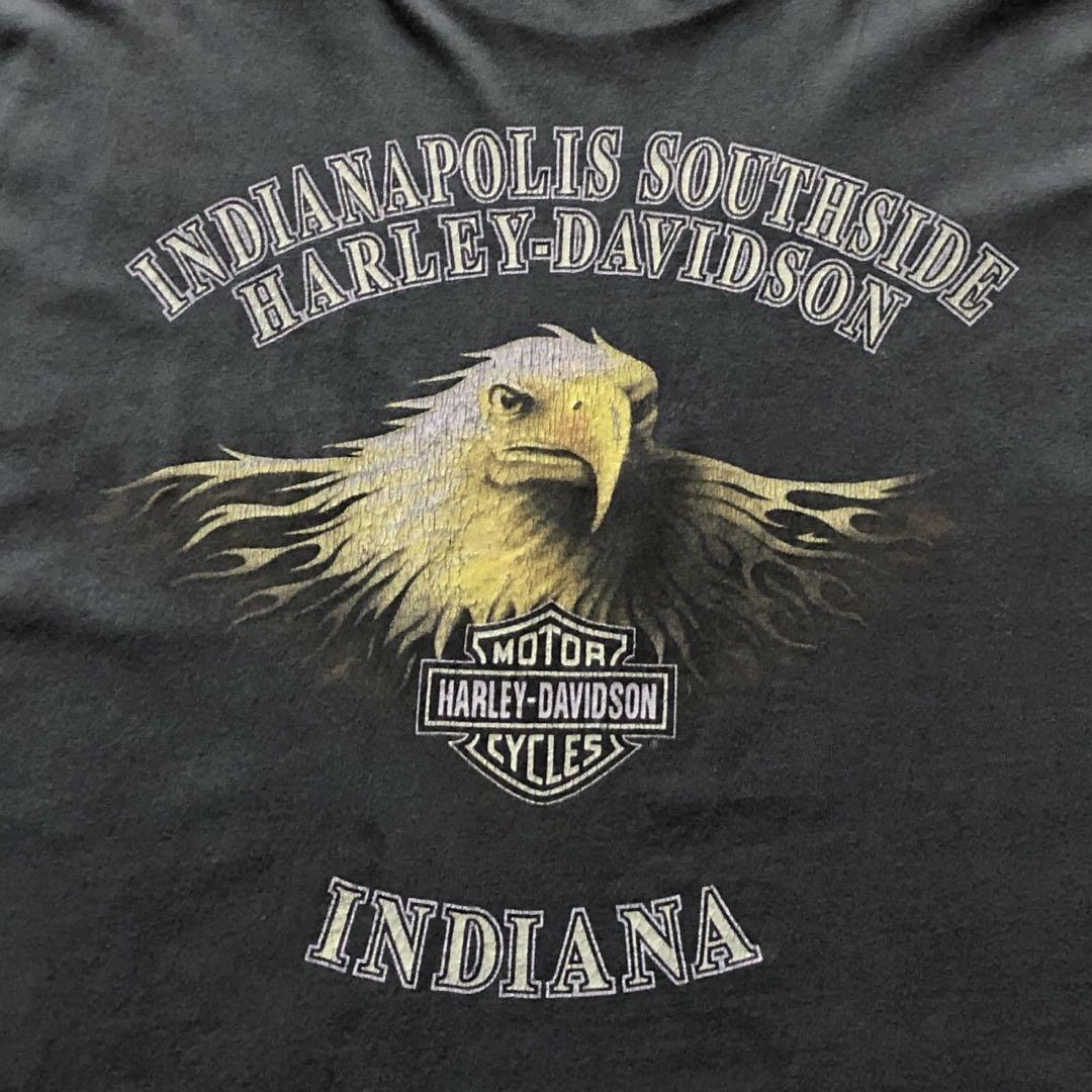 XLサイズ】ハーレーダビッドソン 両面プリント イーグル デカロゴ T
