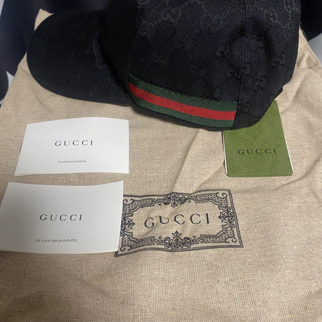 新品未使用 GUCCI GGキャンバス ベースボールキャップ 帽子