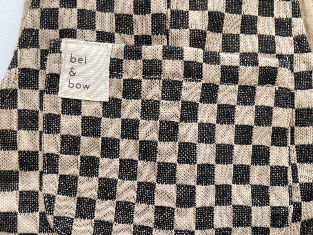 ボトムス bel&bow Checkerboard Overall 1y