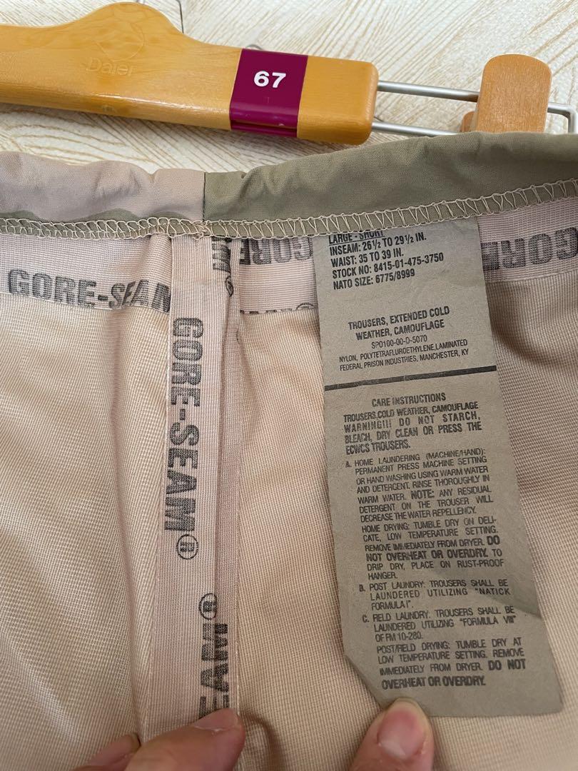 美品　 00年代 米軍実物 ECWCS GORE-TEX パンツ デザートカモ
