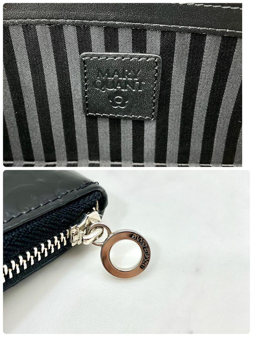 74【新品未使用・箱付き】MARY QUANT 長財布 ブラック エンボスロゴ