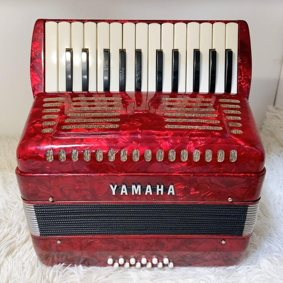 ヤマハ YAMAHA 赤 アコーディオン 25鍵盤 8905 鍵盤楽器 音楽
