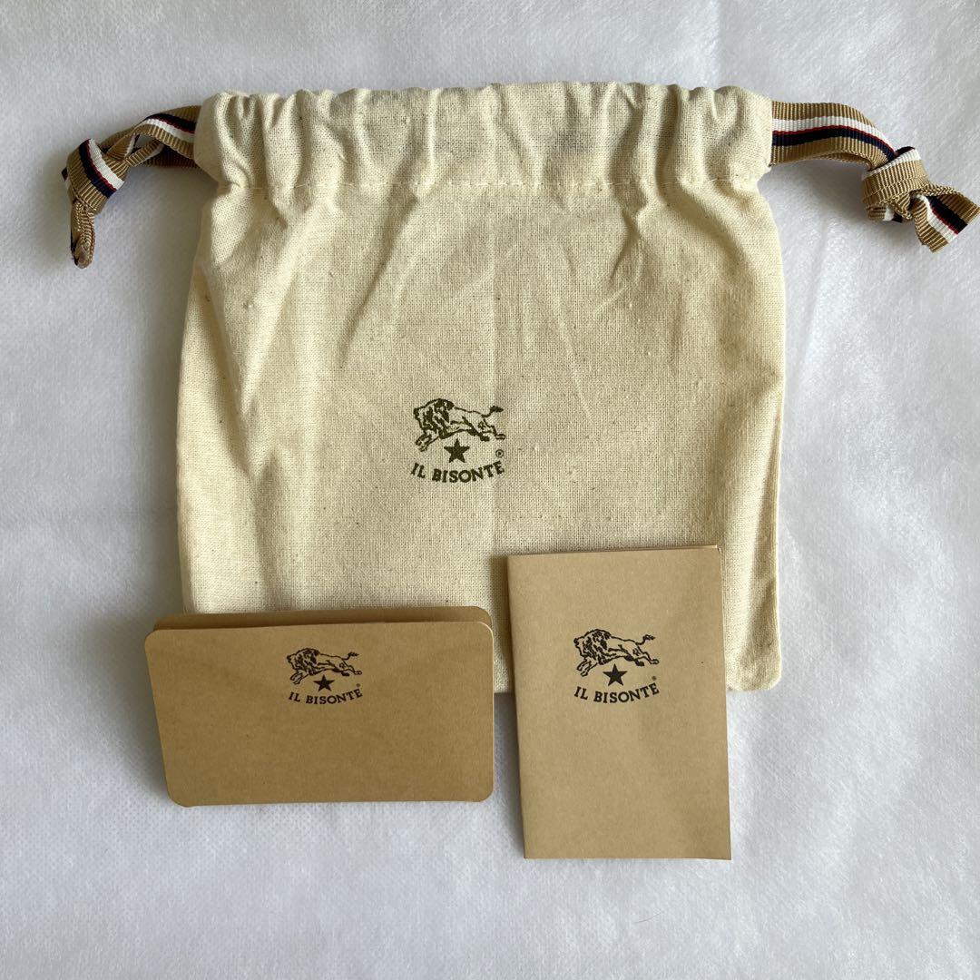【未使用】IL BISONTE がま口財布 二つ折り ブラック