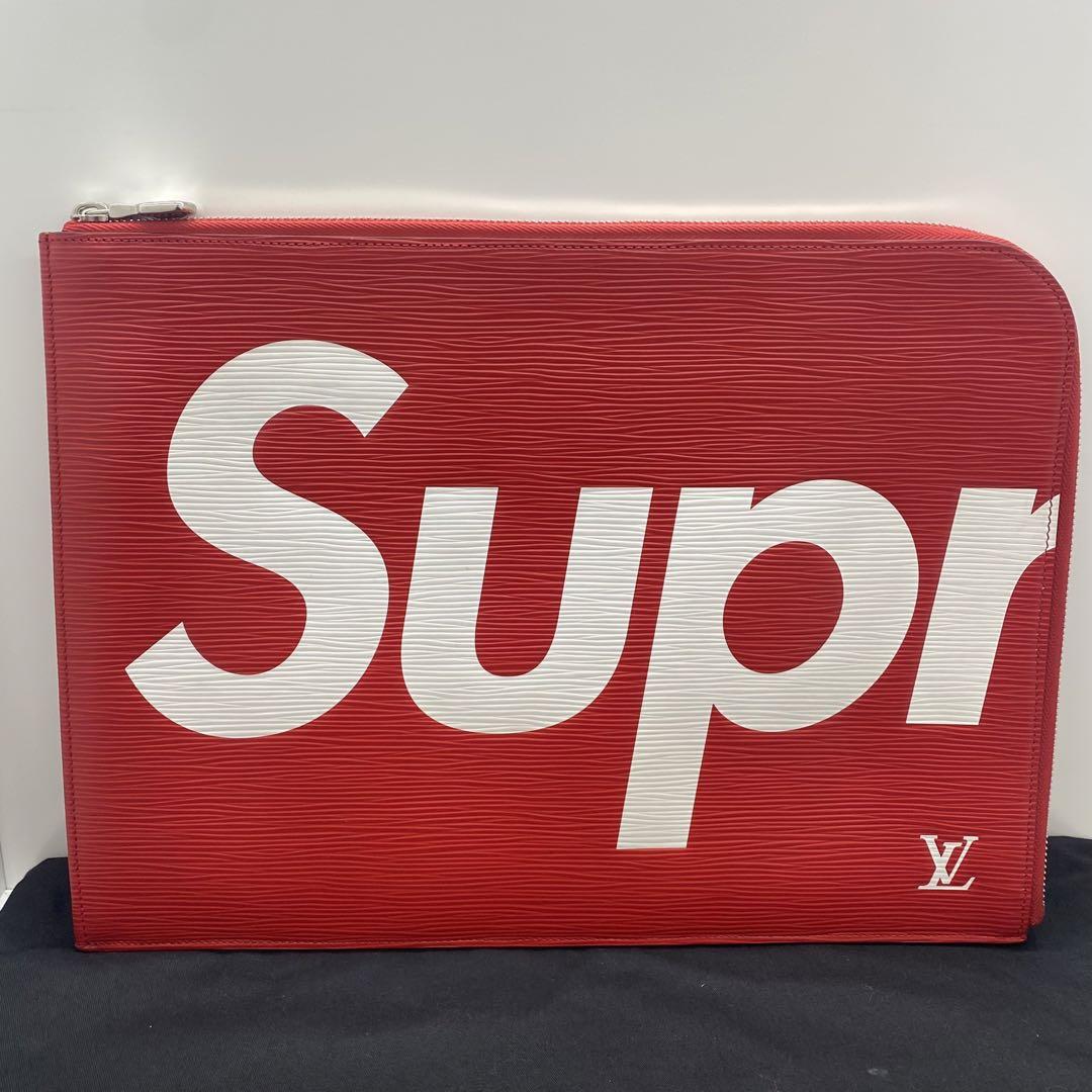 Supreme Louis Vuitton 長財布　革手袋　クラッチバック