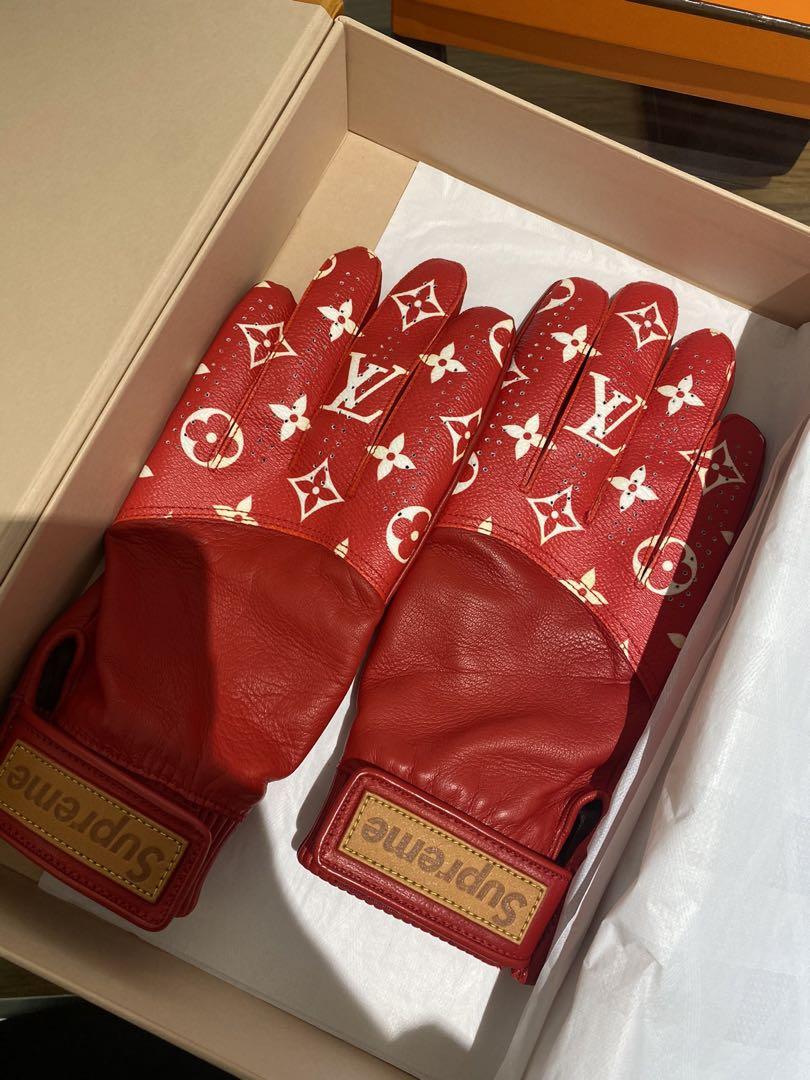 Supreme Louis Vuitton 長財布　革手袋　クラッチバック