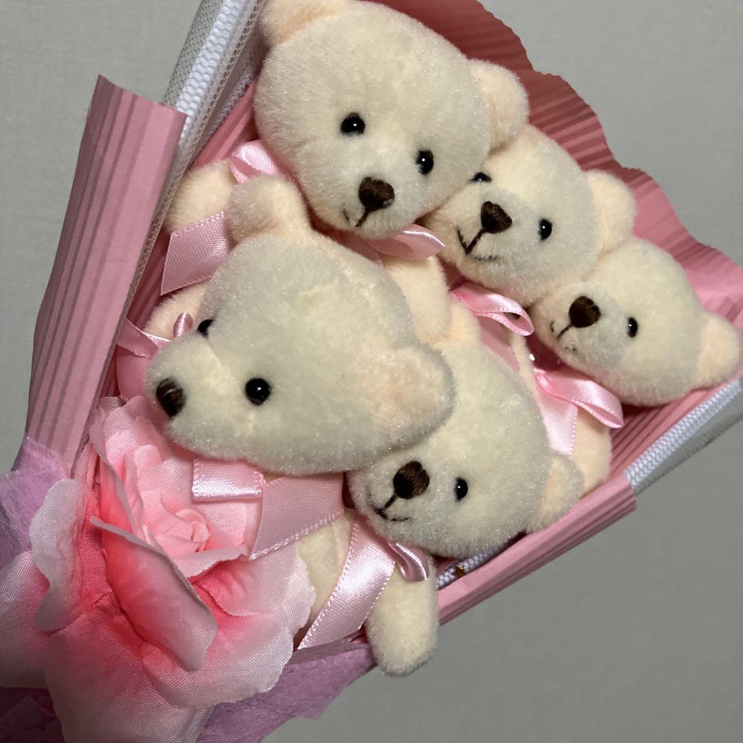 【送料無料/新品】 TAITO限定 メルカリ - くまさんのぬいぐるみブーケ ぬいぐるみ