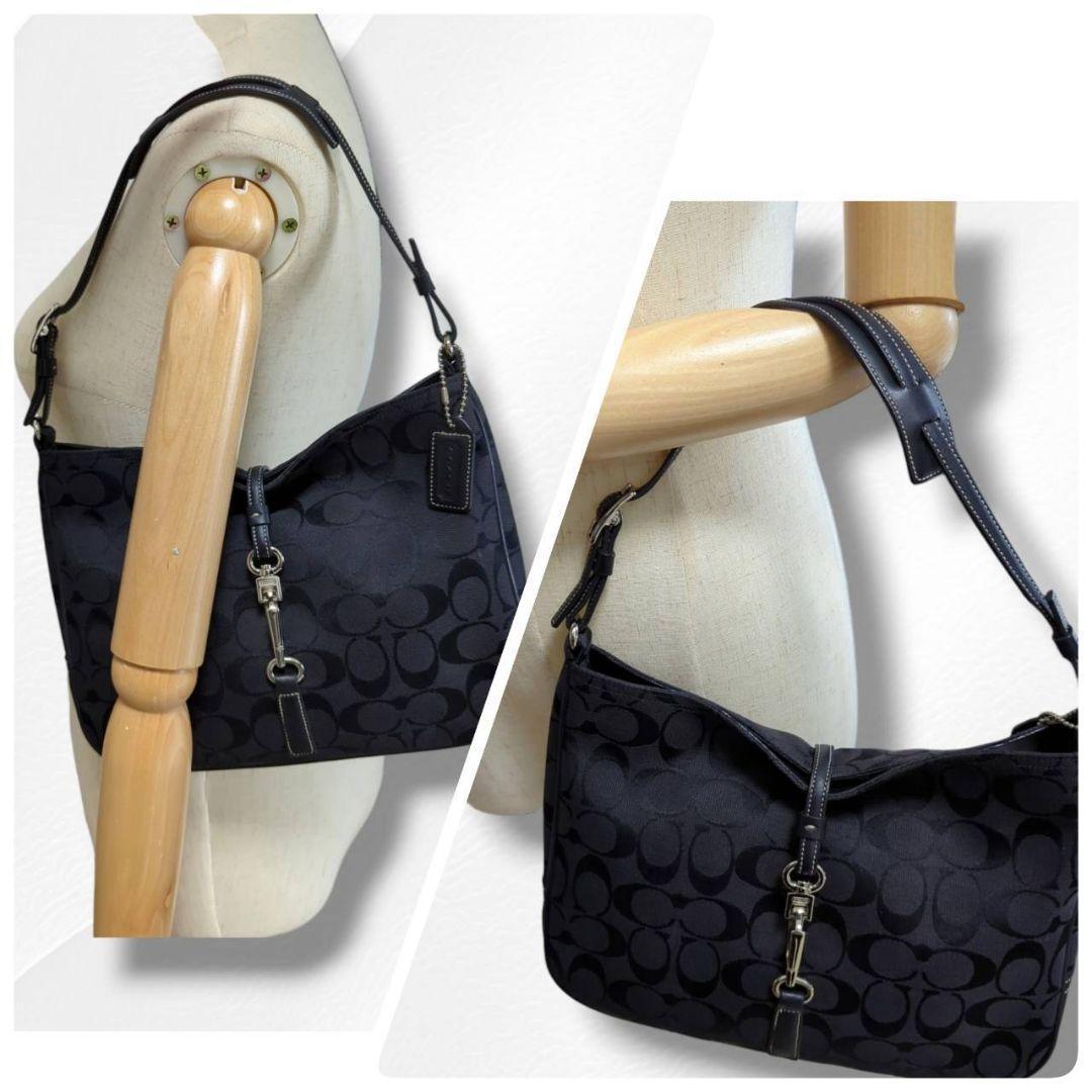 【超目玉枠】 COACH コーチ ハンドバッグ シグネチャークリップホーボー バッグ